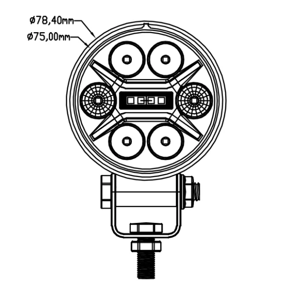 3INCH LED BEZEL LESS WROK LIGHT & DRL HZ9007