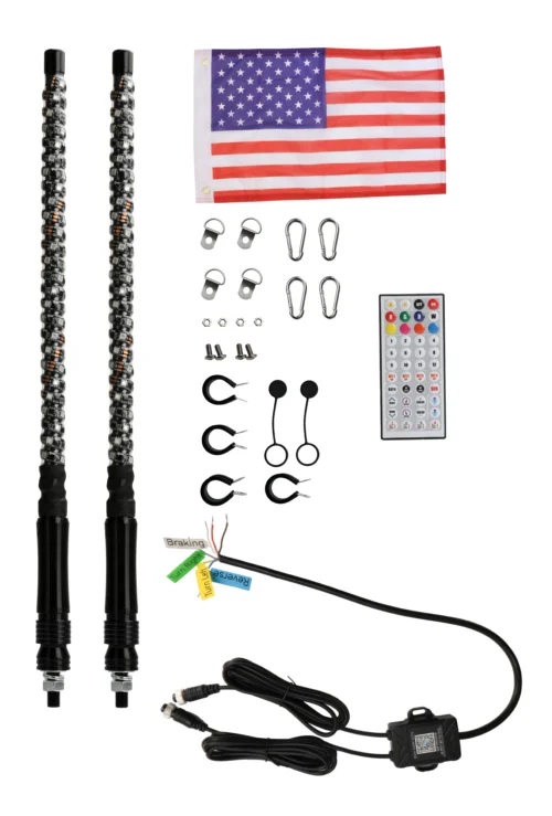 HZ-5060 (2ft Lenght) 5050 Led type Spiral Led Whip Light