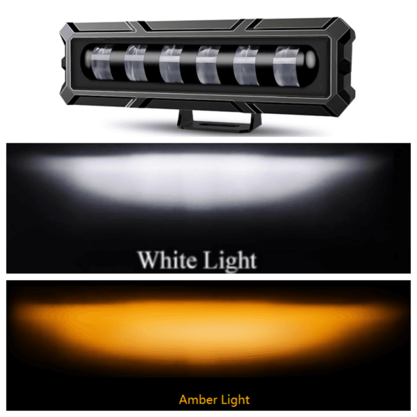 1021 (WA) 6 INCH LED WORK LIGHT WITH TWO COLOR HZ1021D