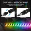 5COB WHIP LIGHT HZ-5030C (1ft Lenght) COB Led type Spiral Led Whip Light