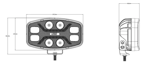 OVAL LED DRIVING LIGHT WITH ECE APPROVAL  HZ-7010