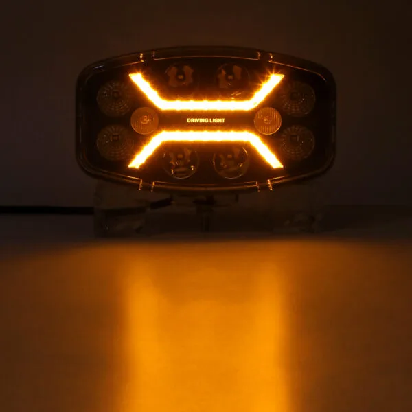 Amber position light of HZ7011 9INCH OVAL LED DRIVING LIGHT WITH ECE APPROVAL HZ-7011