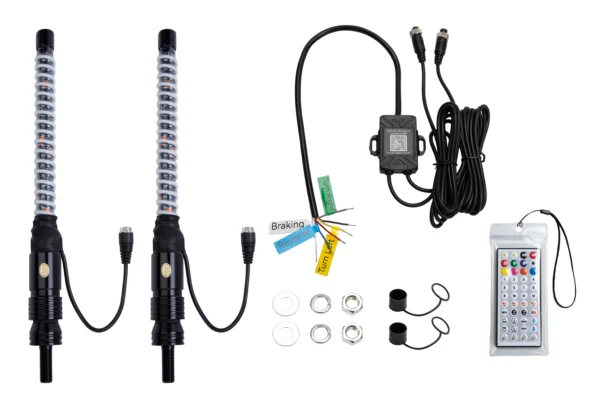 5030C配套6芯线 HZ-5030C (1ft Lenght) COB Led type Spiral Led Whip Light
