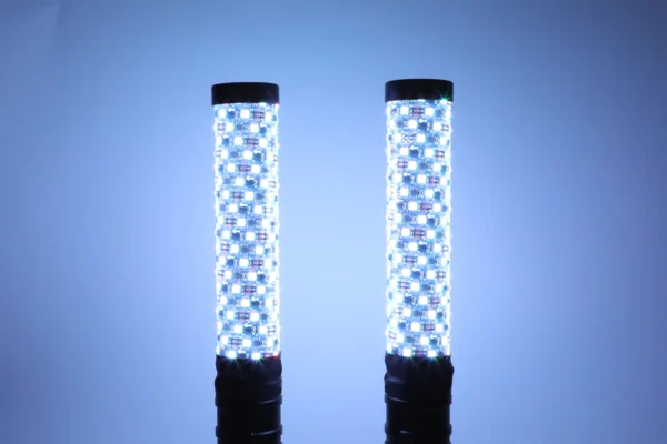 倒车白色 HZ-5030B (1ft Lenght) 5050 Led type Fat Spiral Led Whip Light