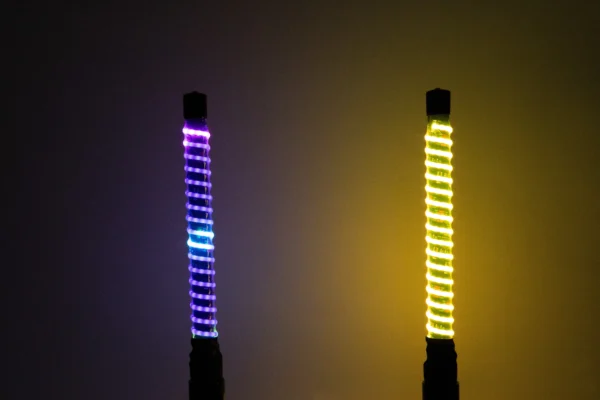 右转向 HZ-5030C (1ft Lenght) COB Led type Spiral Led Whip Light