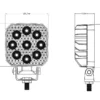 8227S 尺寸 4INCH 27 WATT SQUARE WORK LIGHT HZ-8227S