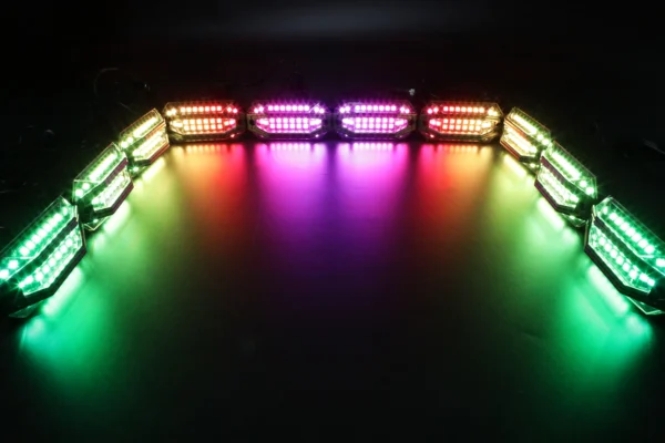 FM2A1635 5-Sided Wide Angle RGB Led Rock Light Kit