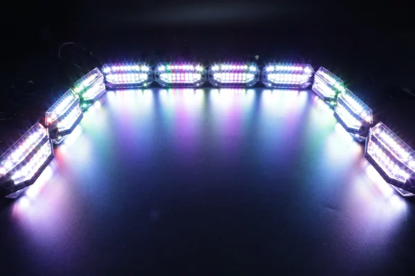 FM2A1639 5-Sided Wide Angle RGB Led Rock Light Kit