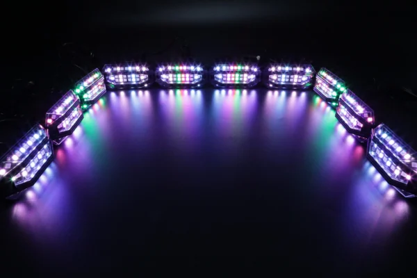 FM2A1640 5-Sided Wide Angle RGB Led Rock Light Kit