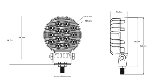 微信图片_2026-07-17_181509_306 4INCH 42 WATT ROUND WORK LIGHT HZ-8242R
